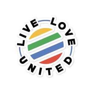 Unity Bubble-free Stickers - liveloveunited.com